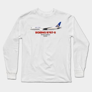 Boeing B787-8 - United Airlines Long Sleeve T-Shirt